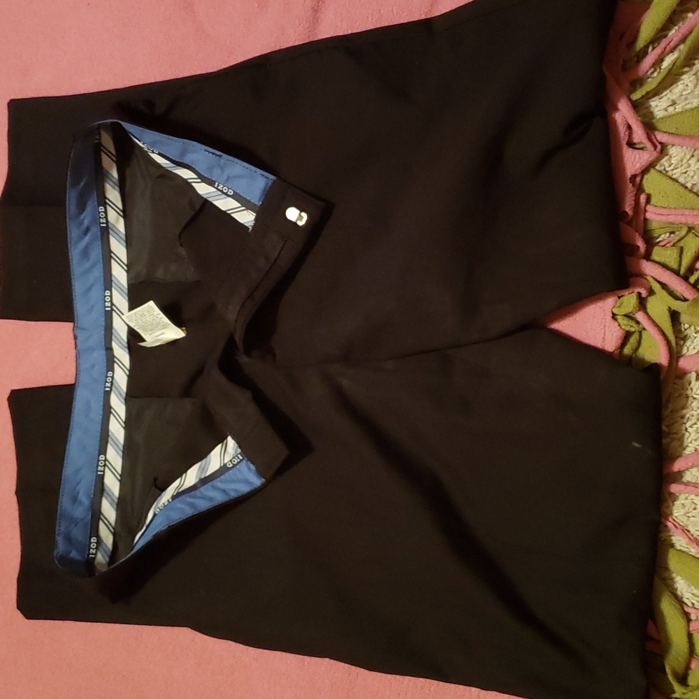 Izod Size 20 Black Slacks Boys